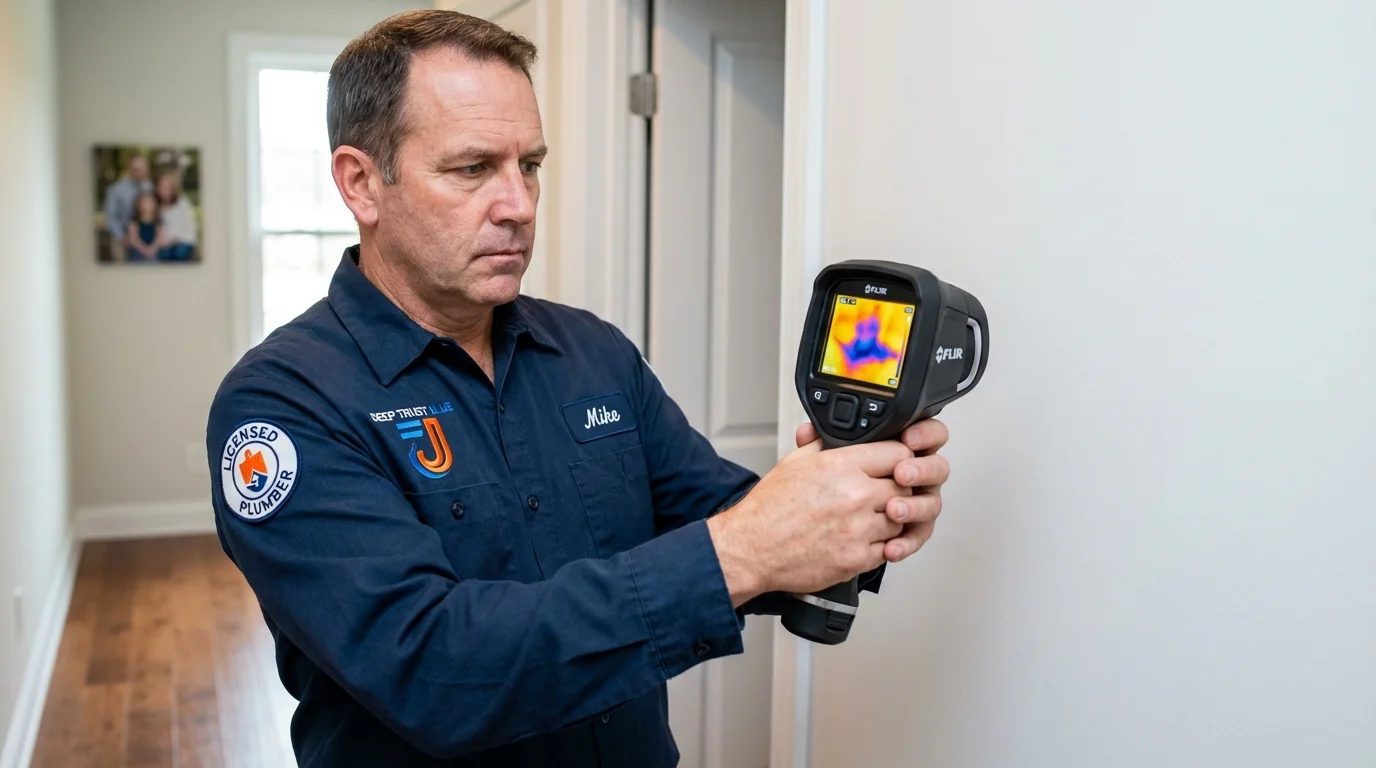 Thermal imaging leak detection by Johns Plumbing LLC in Island Lake